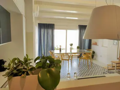 Area soggiorno di Suite Bagnara- Ortigia Holidays