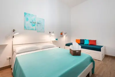 Letto o letti in una camera di UNNI