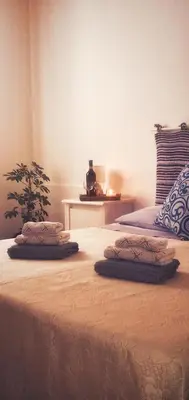 Letto o letti in una camera di Lina's Sweet Home