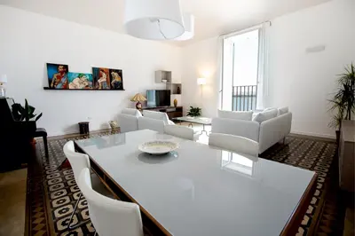 Area soggiorno di Seaview Design Homes in Ortigia by Wonderful Italy