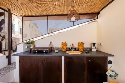 Cucina o angolo cottura di La Finestra su Noto