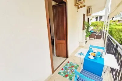 Balcone o terrazza di Loft Palm Beach - 100 metri dalla spiaggia di sabbia bianca e dal mare