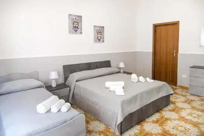 Letto o letti in una camera di Casa da Mario