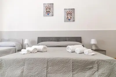Letto o letti in una camera di Casa da Mario