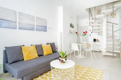 Area soggiorno di Eos Sea View Apartments