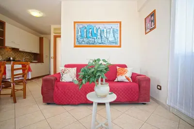 Area soggiorno di CASA LUCA Appartamento al centro di Marzamemi vista mare con parcheggio privato