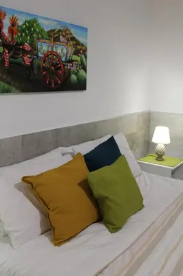 Letto o letti in una camera di Elena House Castelluccio