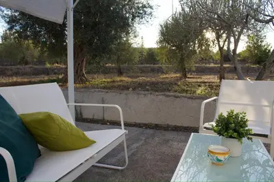 Area soggiorno di Elena House Castelluccio
