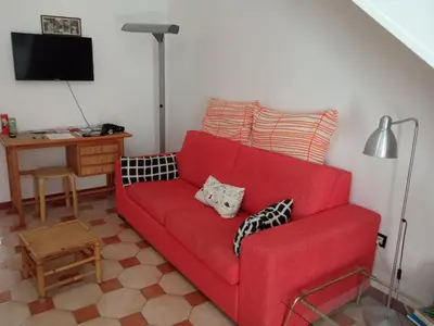 TV o dispositivi per l'intrattenimento presso Maison à la mer Casamare