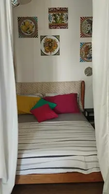 Letto o letti in una camera di OPEN SPACE