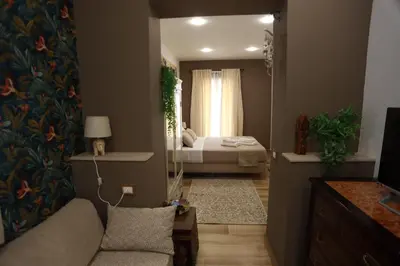 Letto o letti in una camera di B&B Sant'Agata Patrona