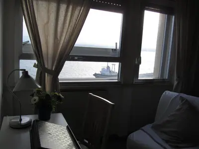 Area soggiorno di B&B Mare di Augusta La Finestra sul Porto
