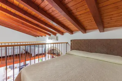 Letto o letti in una camera di Casetta con piscina fra Catania e Siracusa