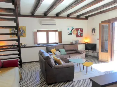Area soggiorno di Casa Dei Nonni - Apartment in Syracuse