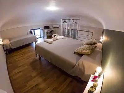 Letto o letti in una camera di Cherry House