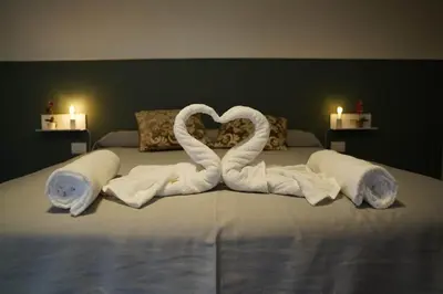Letto o letti in una camera di Cherry House