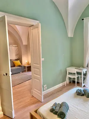 Letto o letti in una camera di Duomo Treehouse