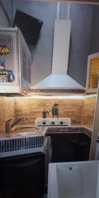 Cucina o angolo cottura di il Rifugio di Batman Airport Catania City