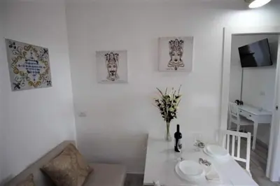 Area soggiorno di Two-room apartment in residence - relax - Air conditioned - Wi-fi