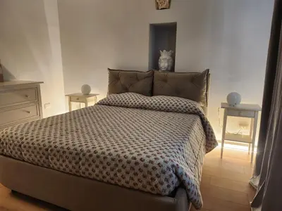 Letto o letti in una camera di Case Mirabella in Ortigia