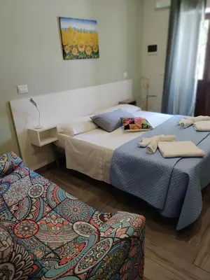 Letto o letti in una camera di Casacecilia relax