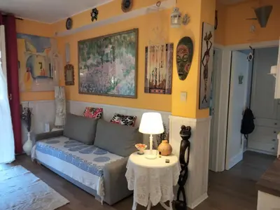 Area soggiorno di Iris house