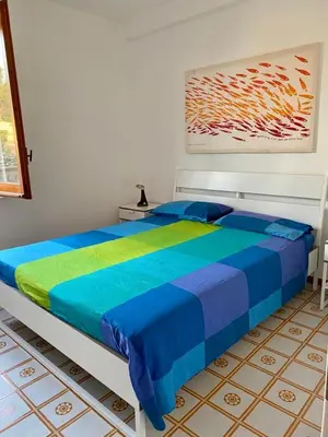 Letto o letti in una camera di Casa Mare Costa Saracena - Castelluccio