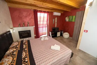 Letto o letti in una camera di la casa di miky