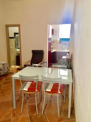 Area soggiorno di La casa con il terrazzo,via arizzi Ortigia
