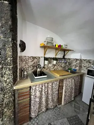 Cucina o angolo cottura di La Piccola Grotta Ursino