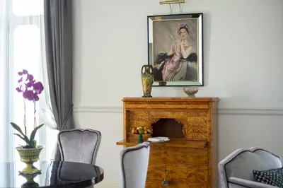 Area soggiorno di Grand Hotel Des Etrangers- The Leading Hotels of the World