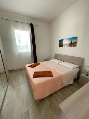 Letto o letti in una camera di Casa Marianelli