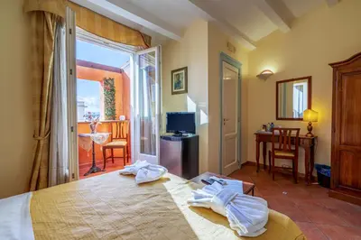 Letto o letti in una camera di Hotel Mediterraneo