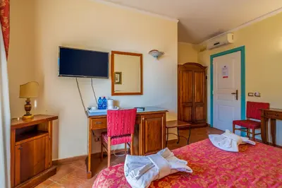 Letto o letti in una camera di Hotel Mediterraneo