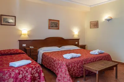 Letto o letti in una camera di Hotel Mediterraneo