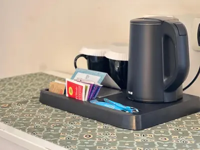Set per la preparazione di tè e caffè presso Hotel Posta