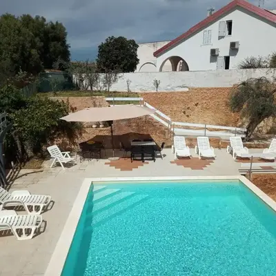 Terre di mare near the sandy beach with pool