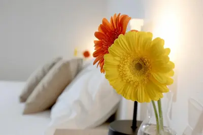 Letto o letti in una camera di KROKOS Ortigia