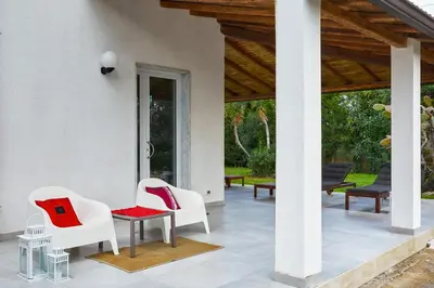 Planimetria di Villa Melissa con piscina privata