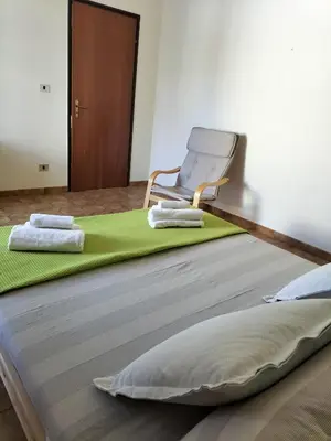 Letto o letti in una camera di Casa Valvo Lido di Noto