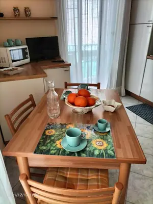 Cucina o angolo cottura di Beatrice Apartment con 1camera da letto, un soggiorno cucina e bagno