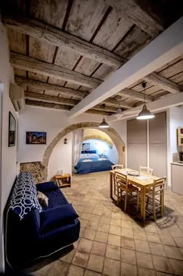 Letto o letti in una camera di Casa Clio