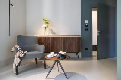 Area soggiorno di Byssus Suites