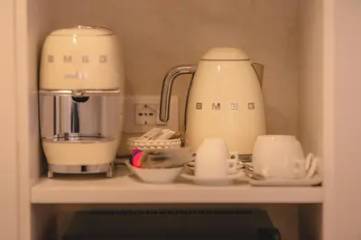 Set per la preparazione di tè e caffè presso Hotel Villa Giulia