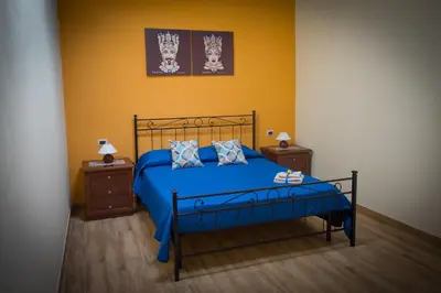 Letto o letti in una camera di Casa delle Cicale