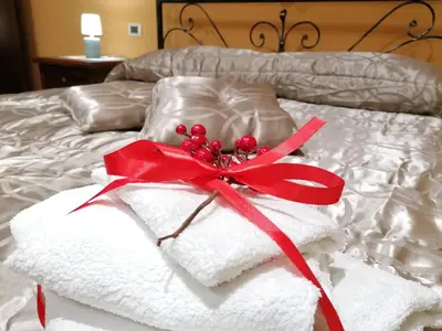 Letto o letti in una camera di Casa delle Cicale