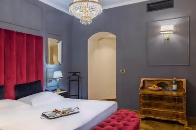 Letto o letti in una camera di Grand Hotel Villa Politi