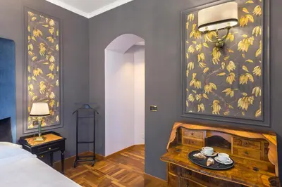 Letto o letti in una camera di Grand Hotel Villa Politi