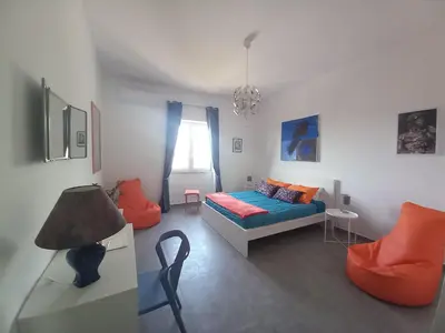Area soggiorno di Lo scorcio della Neapolis Accogliente appartamento pressi parco Neapolis