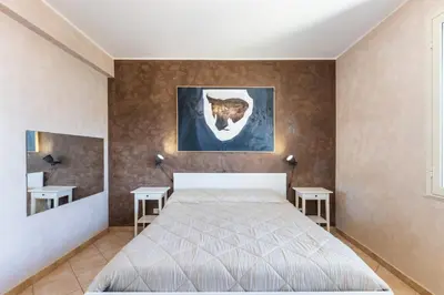 Letto o letti in una camera di Calabernardo House